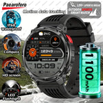 Paearofero -Smartwatch with HD Display 90 Day Battery,Compass & Calls