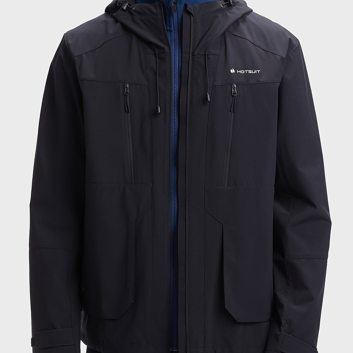Hotsuit - Casual Hooded Solid Jacket With Pockets