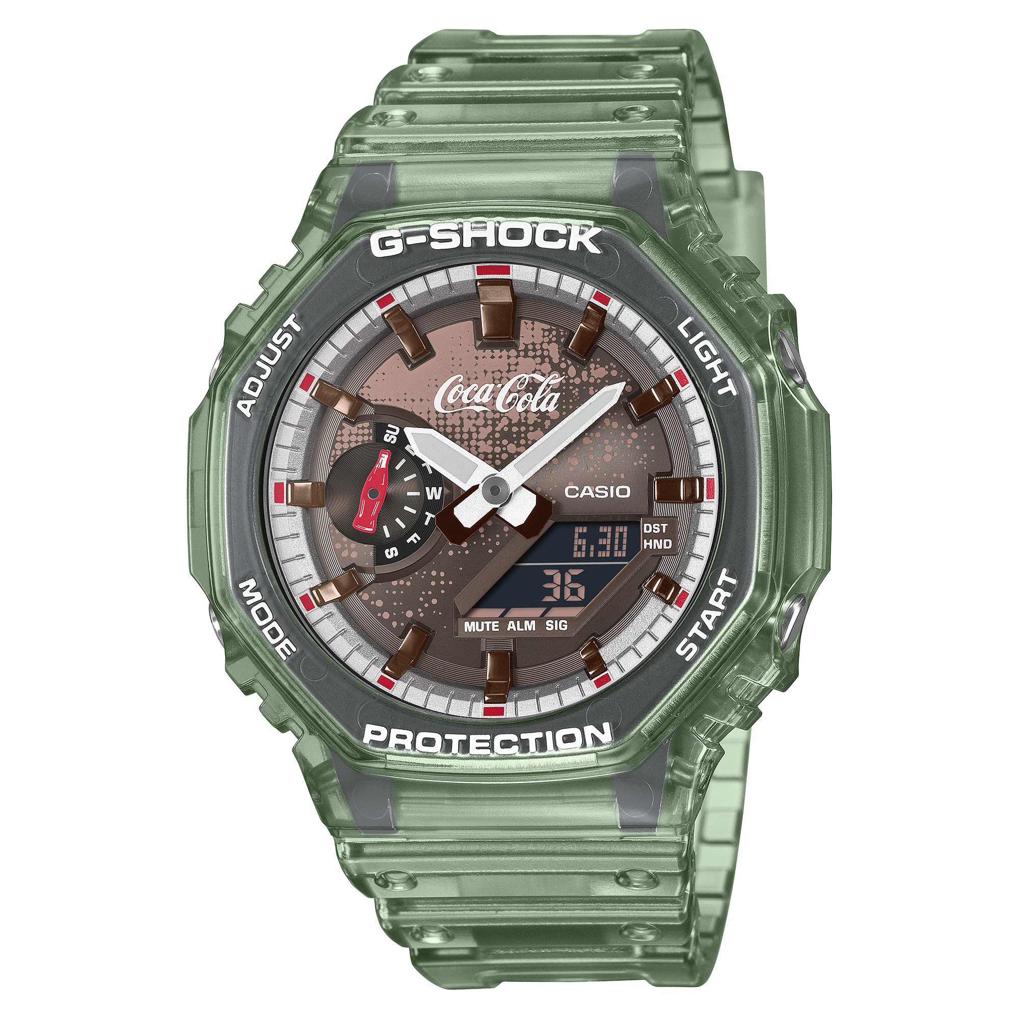 Coca-Cola G- SHOCK GA-2100CC 腕時計 G-Shock Mens 200m Coca Cola Limited Edition - GA-2100CC-3ADR– TCS