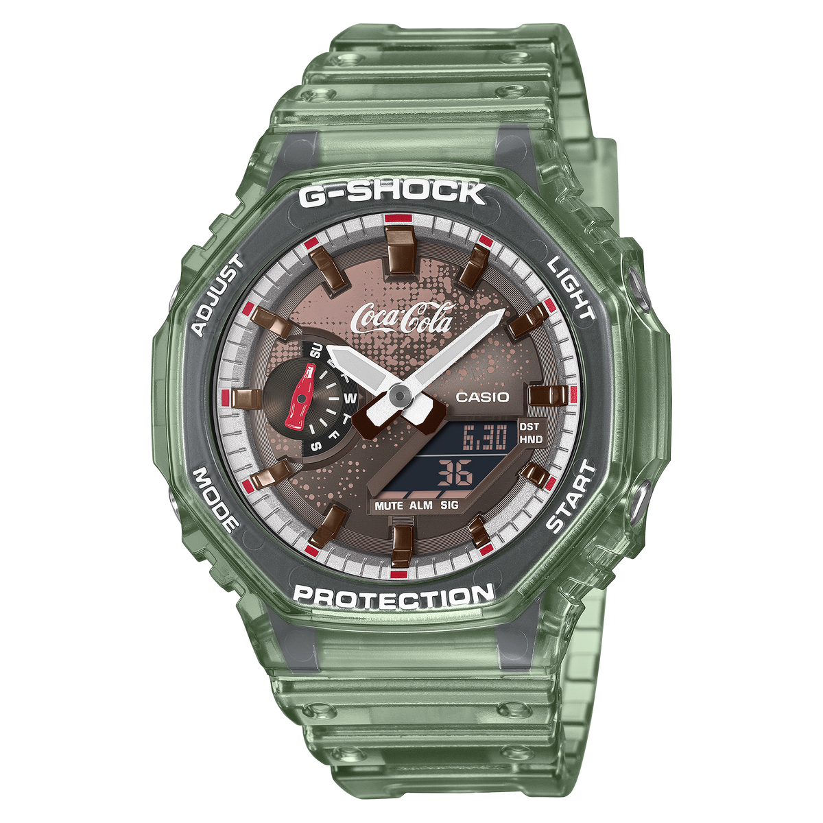 G-Shock Mens 200m Coca Cola Limited Edition - GA-2100CC-3ADR