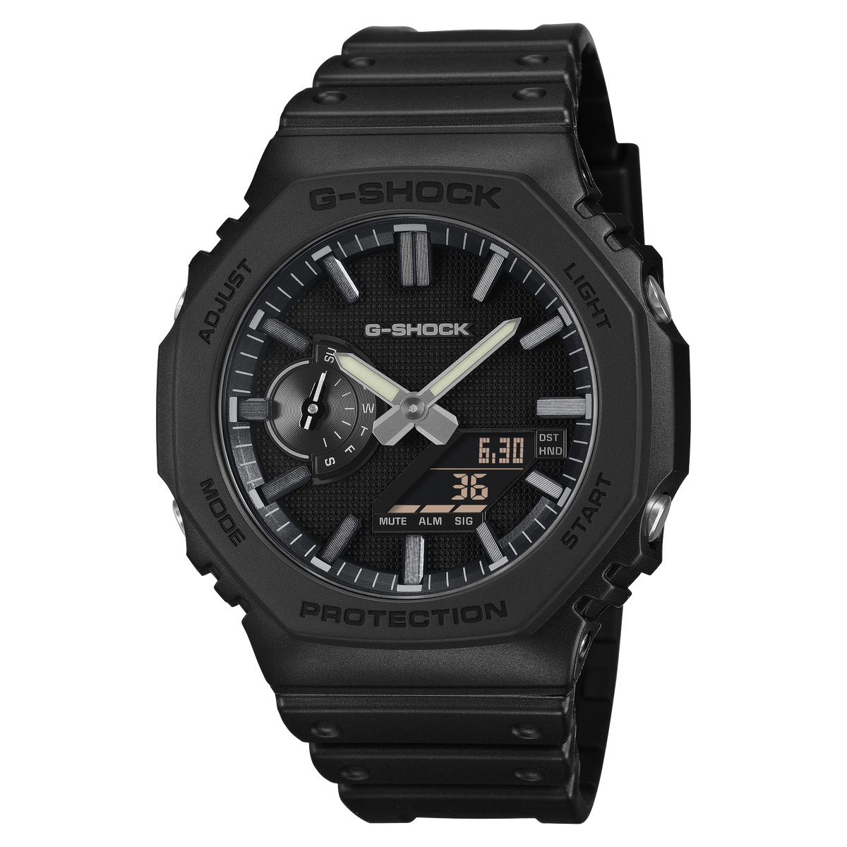 G-Shock Mens 200m Luxe Black Carbon Core - GA-2100LXB-1A