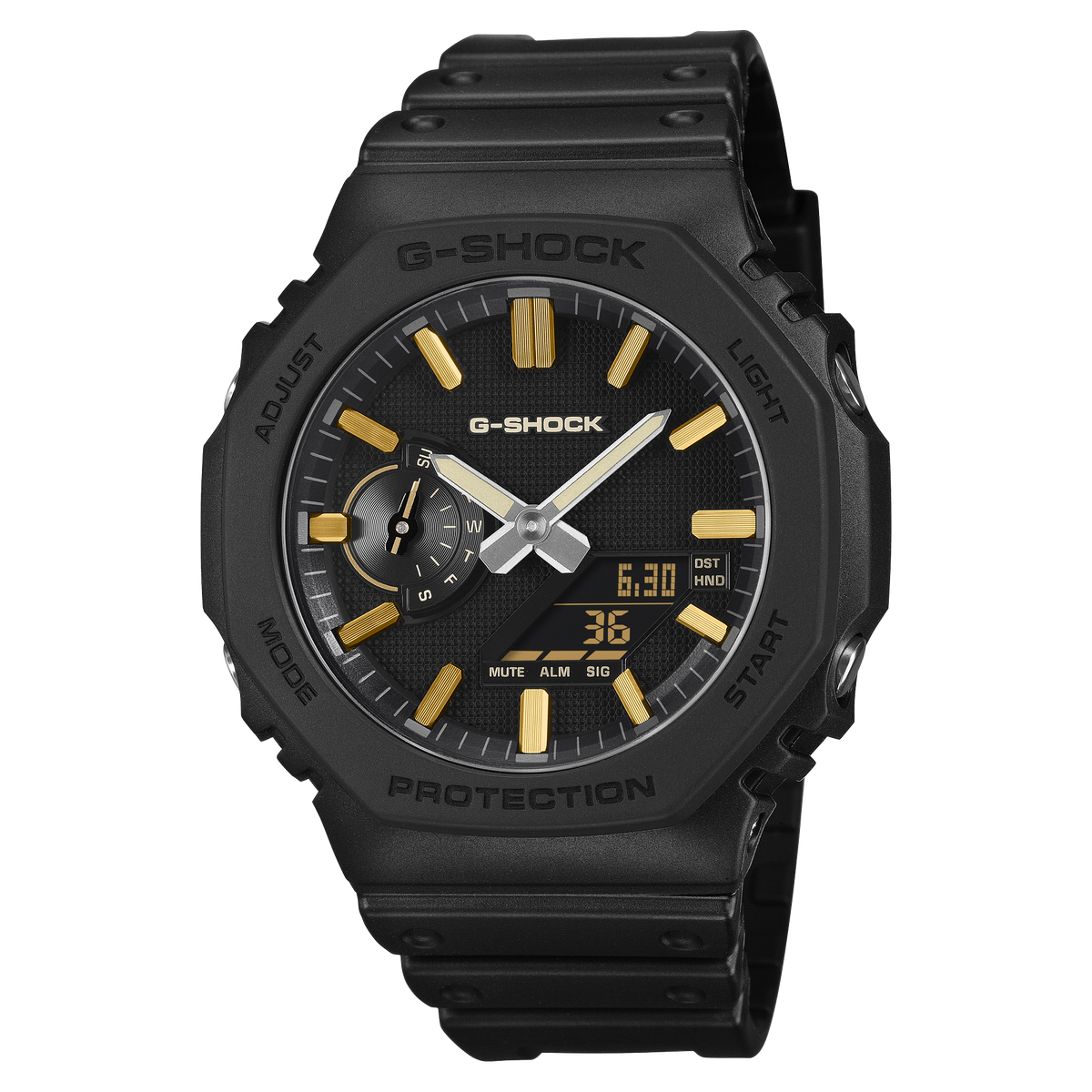 G-Shock Mens 200m Luxe Black Carbon Core - GA-2100LXB-1A9