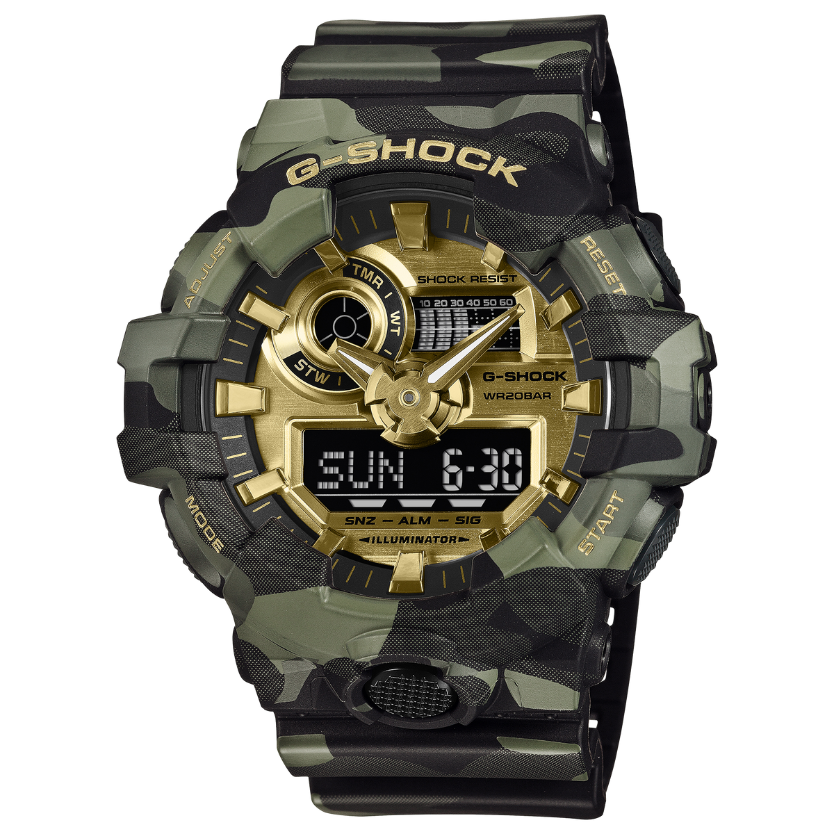 G-Shock Mens 200m Camo Series - GA-700CMG-3
