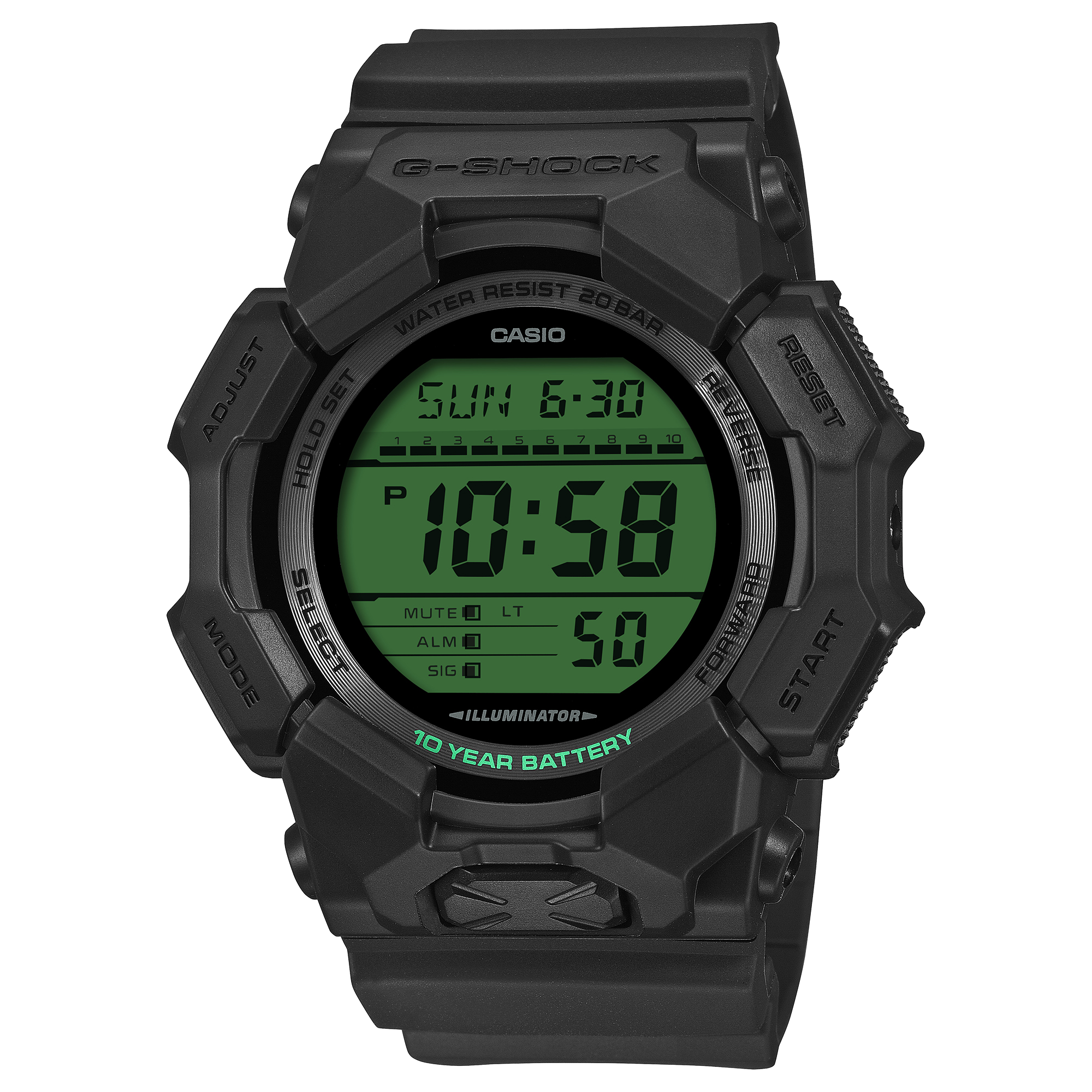 Ｇ-SHOCK G-Shock Mens 200m Standard - GD-010BEG-1DR– TCS Direct