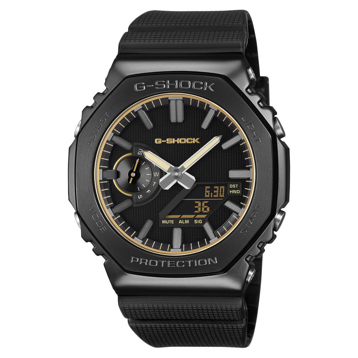 G-Shock Mens 200m Luxe Black G-Steel - GM-2100LXB-1A9