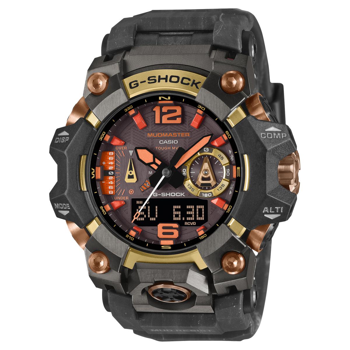 G-Shock Mens 200m Triple Sensor Bluetooth Solar Mudmaster - GWG-B1000MG-1A9