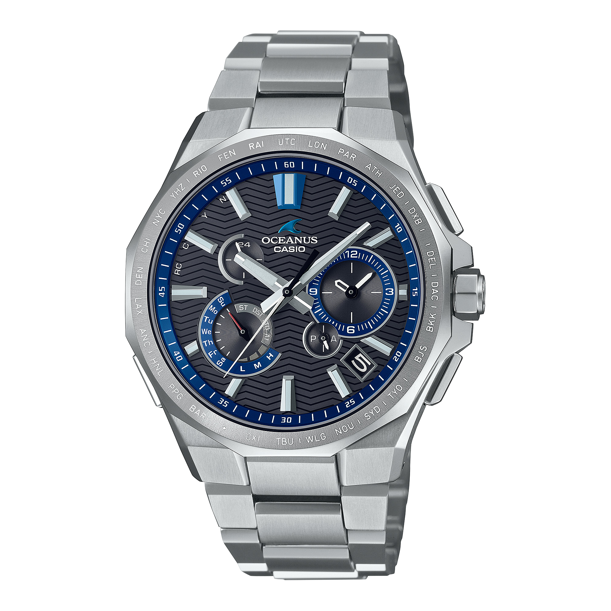CASIO OCEANUS  OCW−T2600−1AJF Oceanus Mens 100m Solar Bluetooth Titanium - OCW-T6000-1– TCS Direct