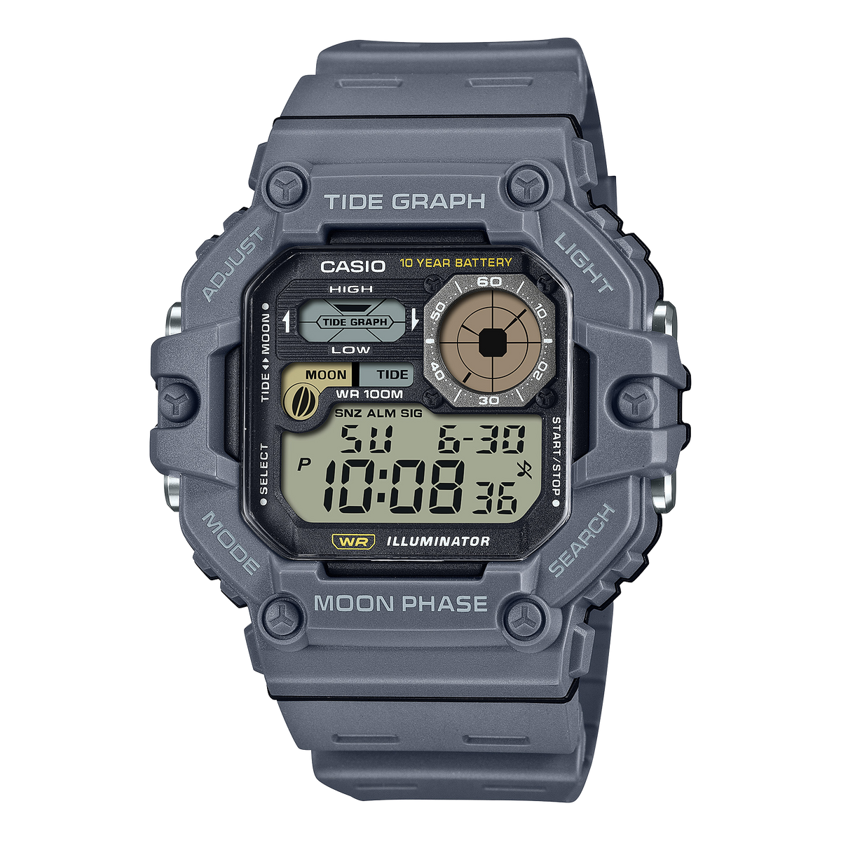 Standard Mens Collection Tide Graph 100m - WS-1700H-8AVDF