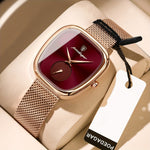 Poedagar - Elegant Ultra Thin Stainless Steel Quartz Watch