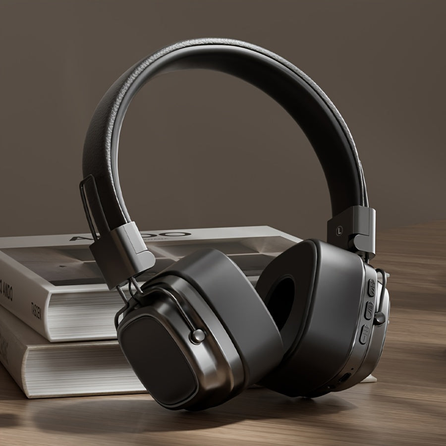 Retro-Inspired Wireless Headphones with Deep Bass