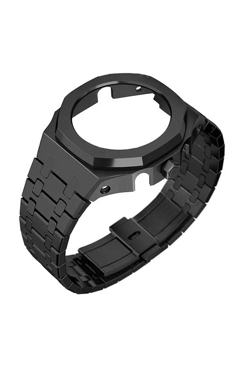 G-Shock GA-2100-reeks wysigingskit - Swart vlekvrye staal omhulsel/swart vlekvrye staal band