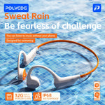 POLVCDGX6 Waterproof Bone Conduction Sports Headphones
