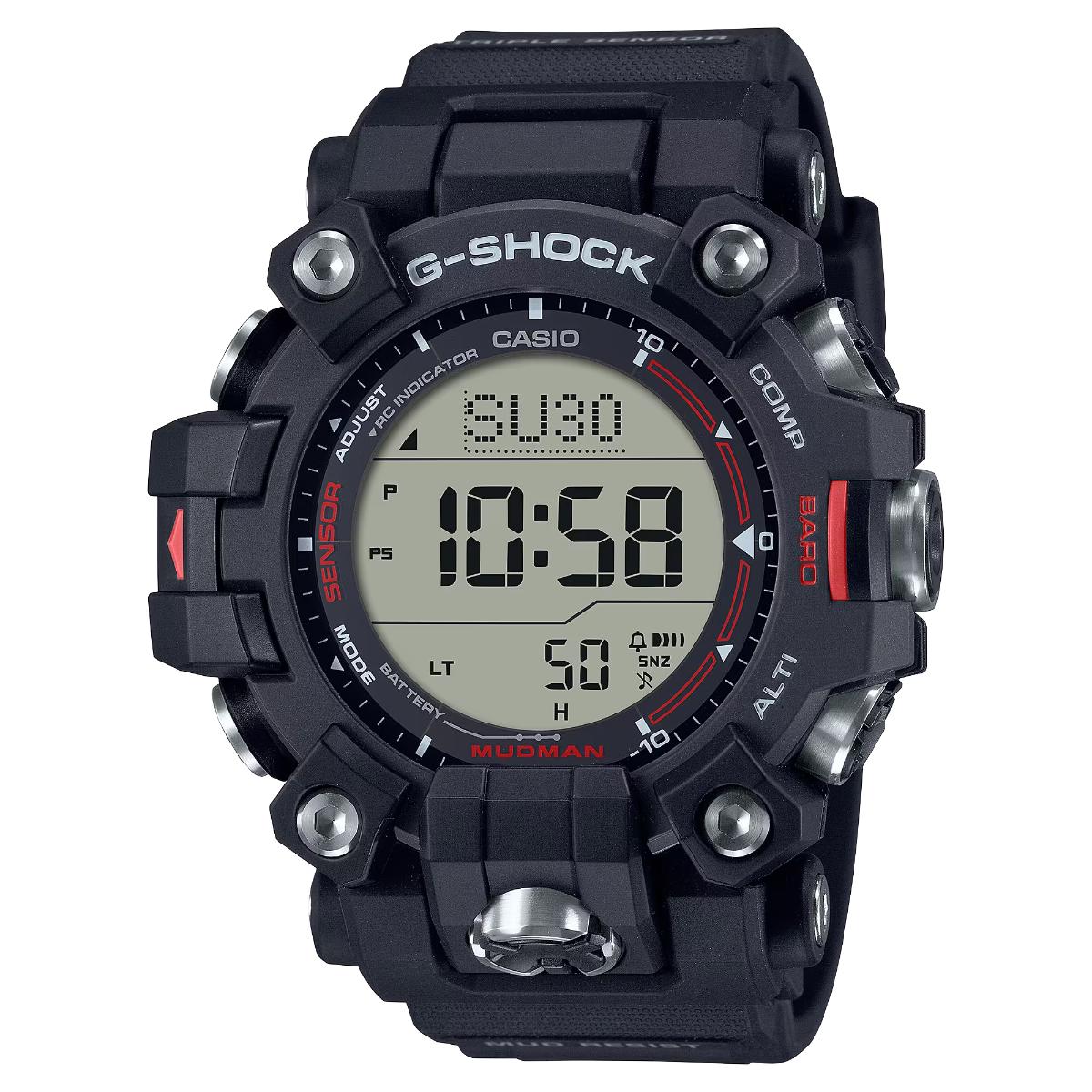 G-Shock Mens 200m Mudman Triple Sensor Solar - GW-9500-1DR– TCS Direct