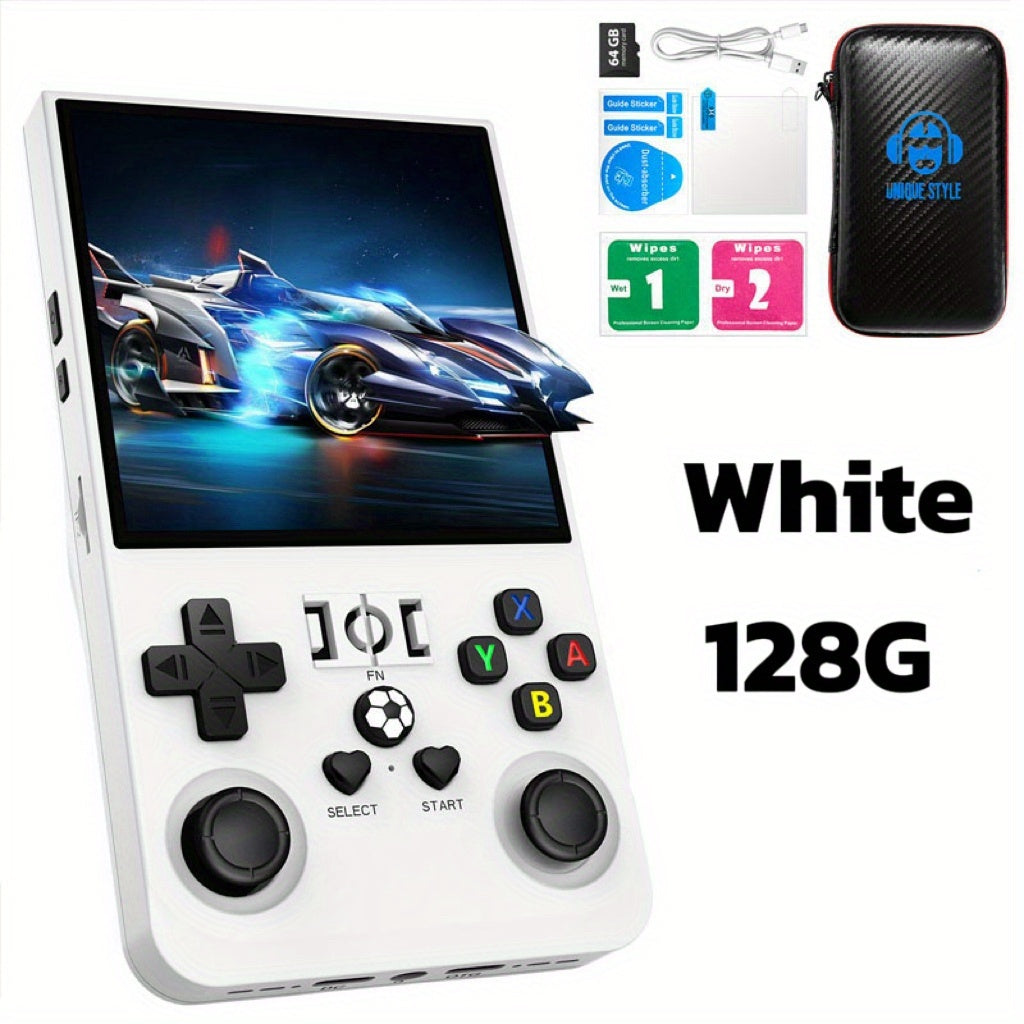 R36MAX 128g Classic Retro Handheld Console With 4'' HD Screen