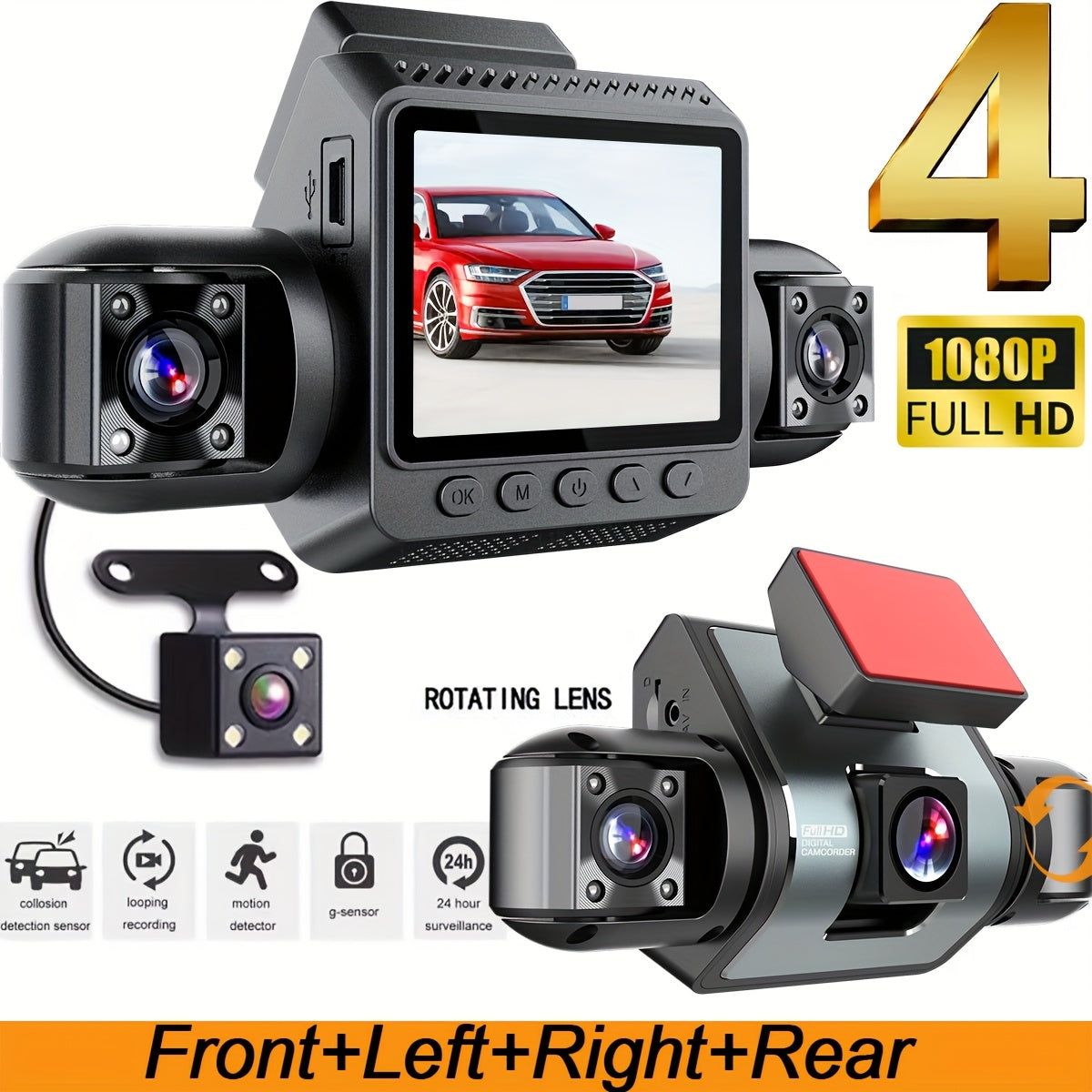 360 Car Cam Complete Coverage Total Peace of Mind