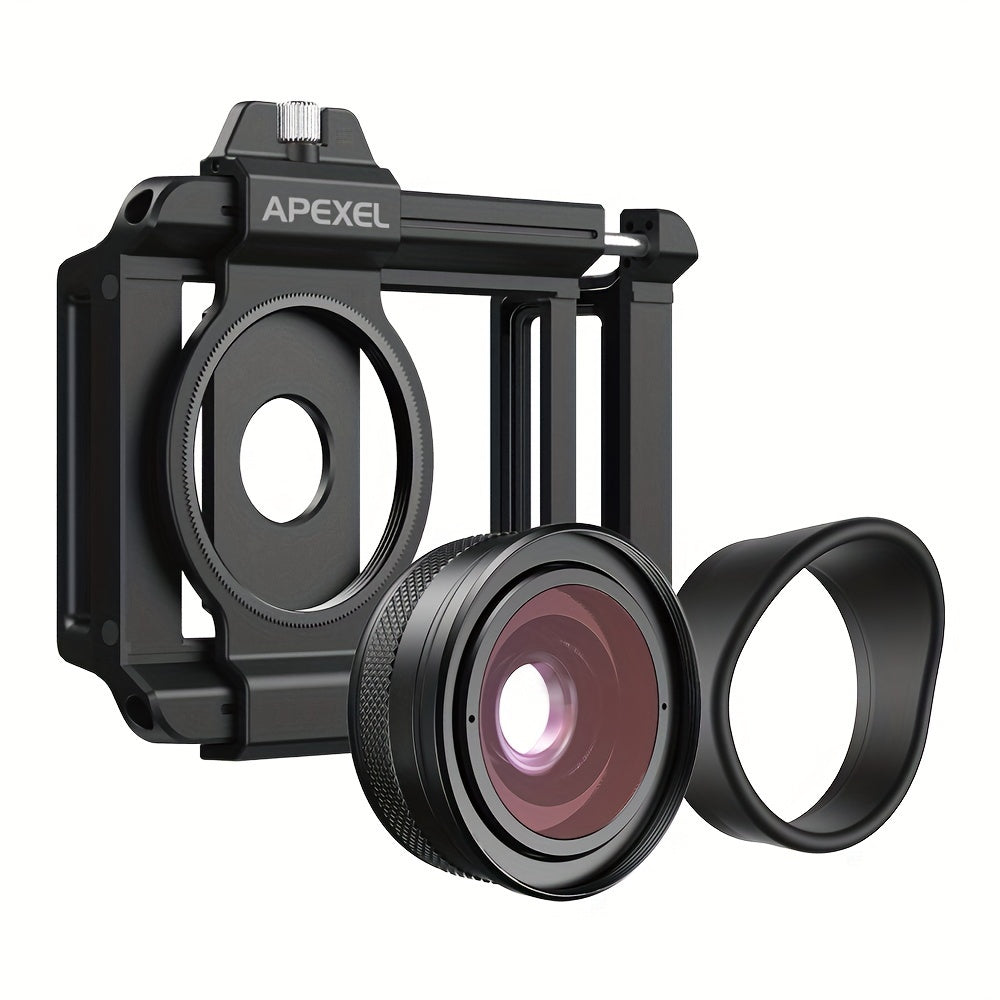 APEXEL - 2 in 1 Macro Lens with CPL Filter & Universal Clip