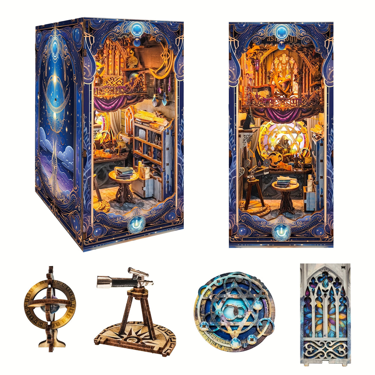 Star Map Secrets - 3D Book Nook for Shelf Decor
