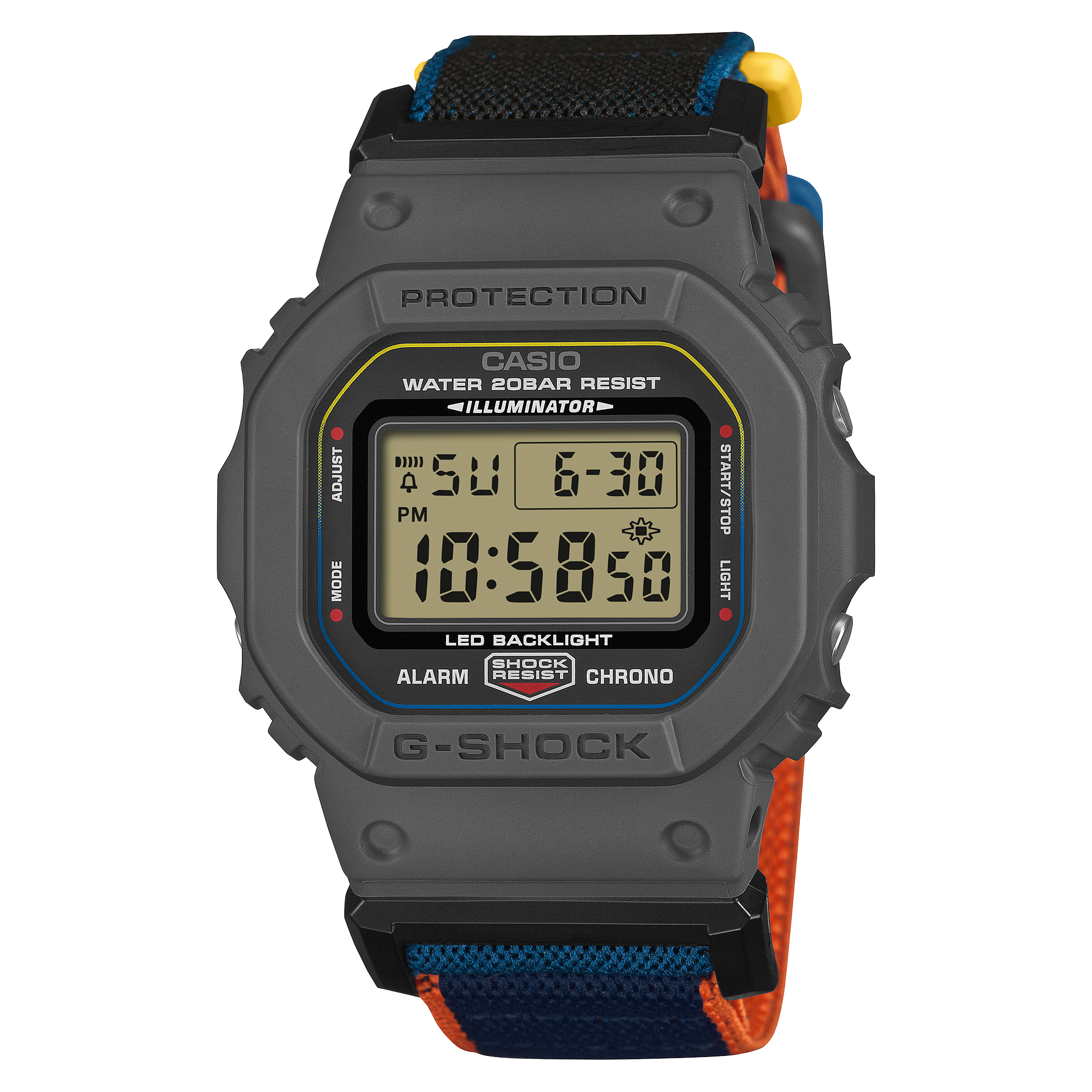 G-Shock Mens 200m Standard Fidlock - DW-5600MNC-8A2DR– TCS Direct