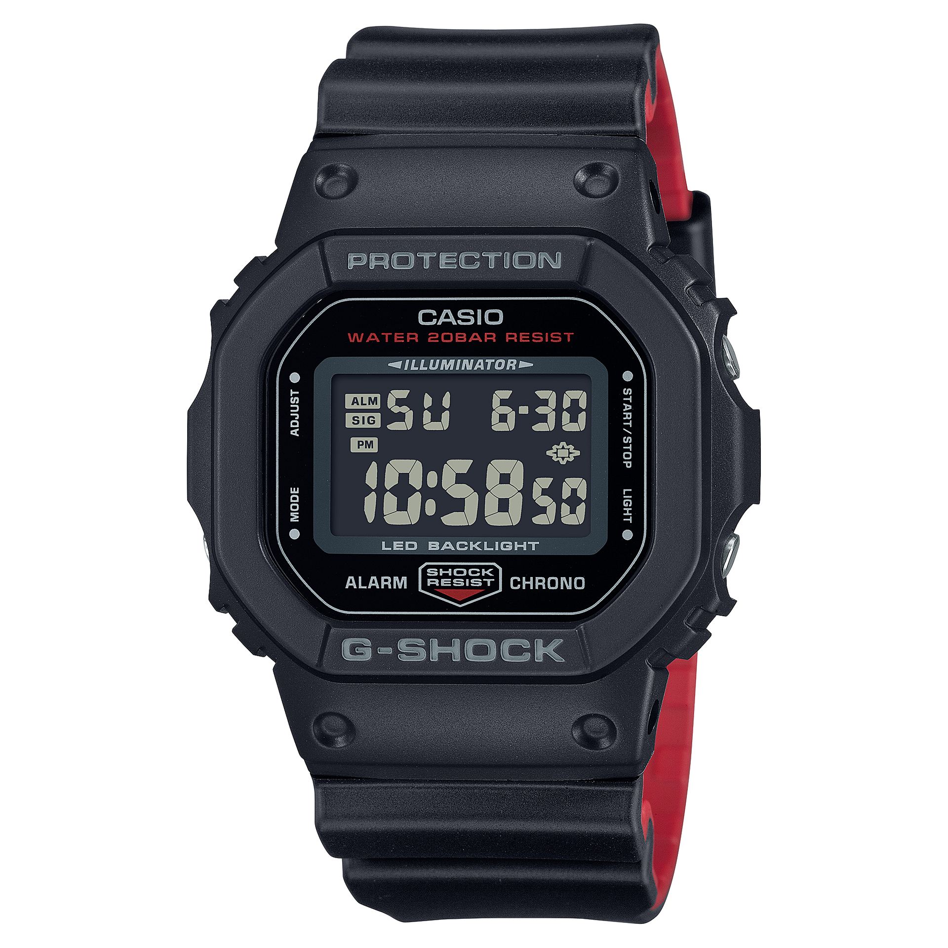 G-Shock Mens 200m Standard - DW-5600UHR-1DR– TCS Direct