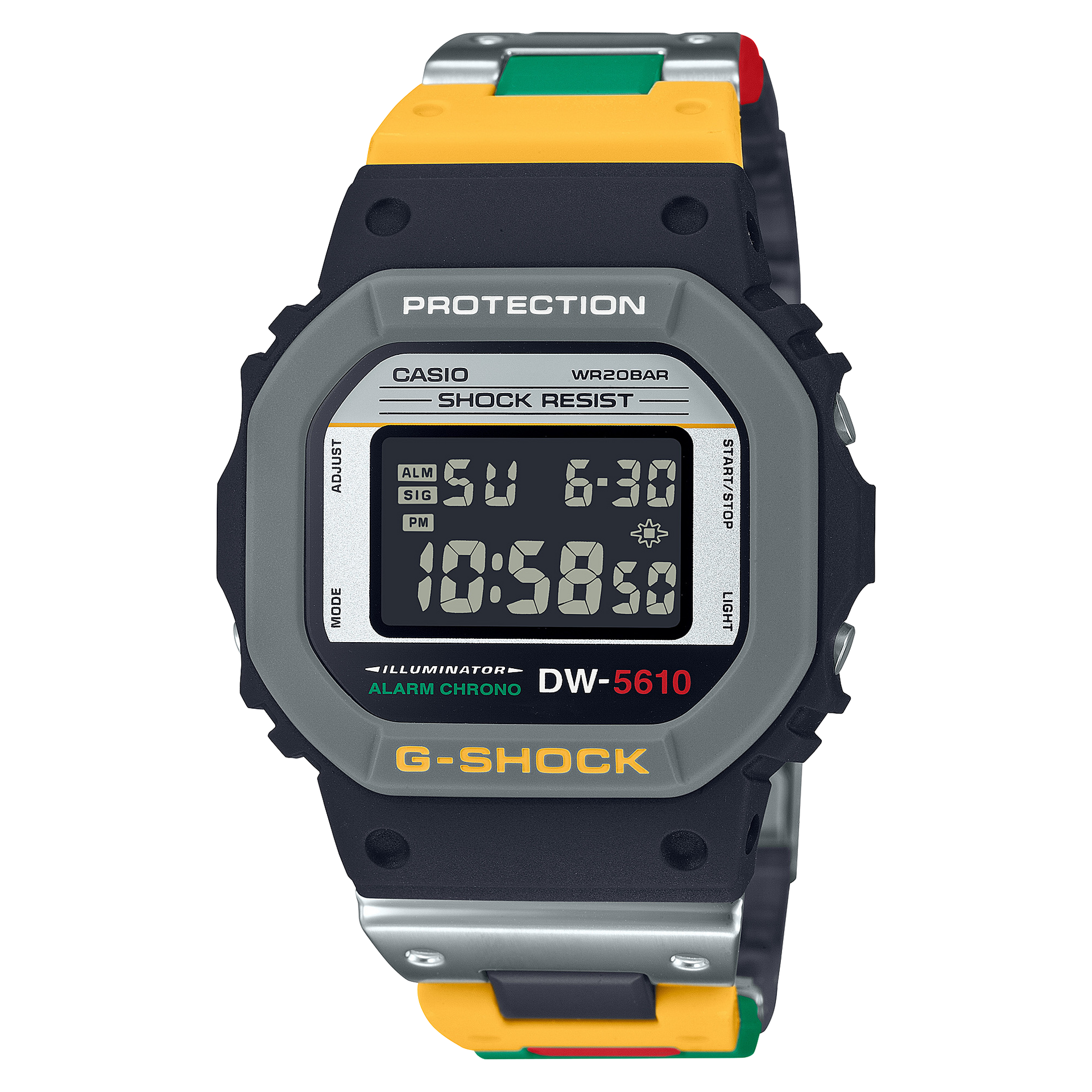 G-Shock Mens 200m Standard Mixed Tapes - DW-5610MT-1DR– TCS Direct