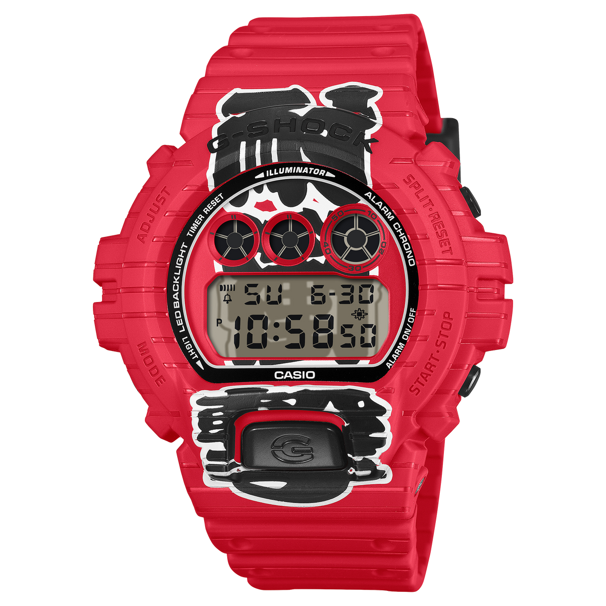 G-Shock Mens 200m Akachochin - DW-6900AKA-4