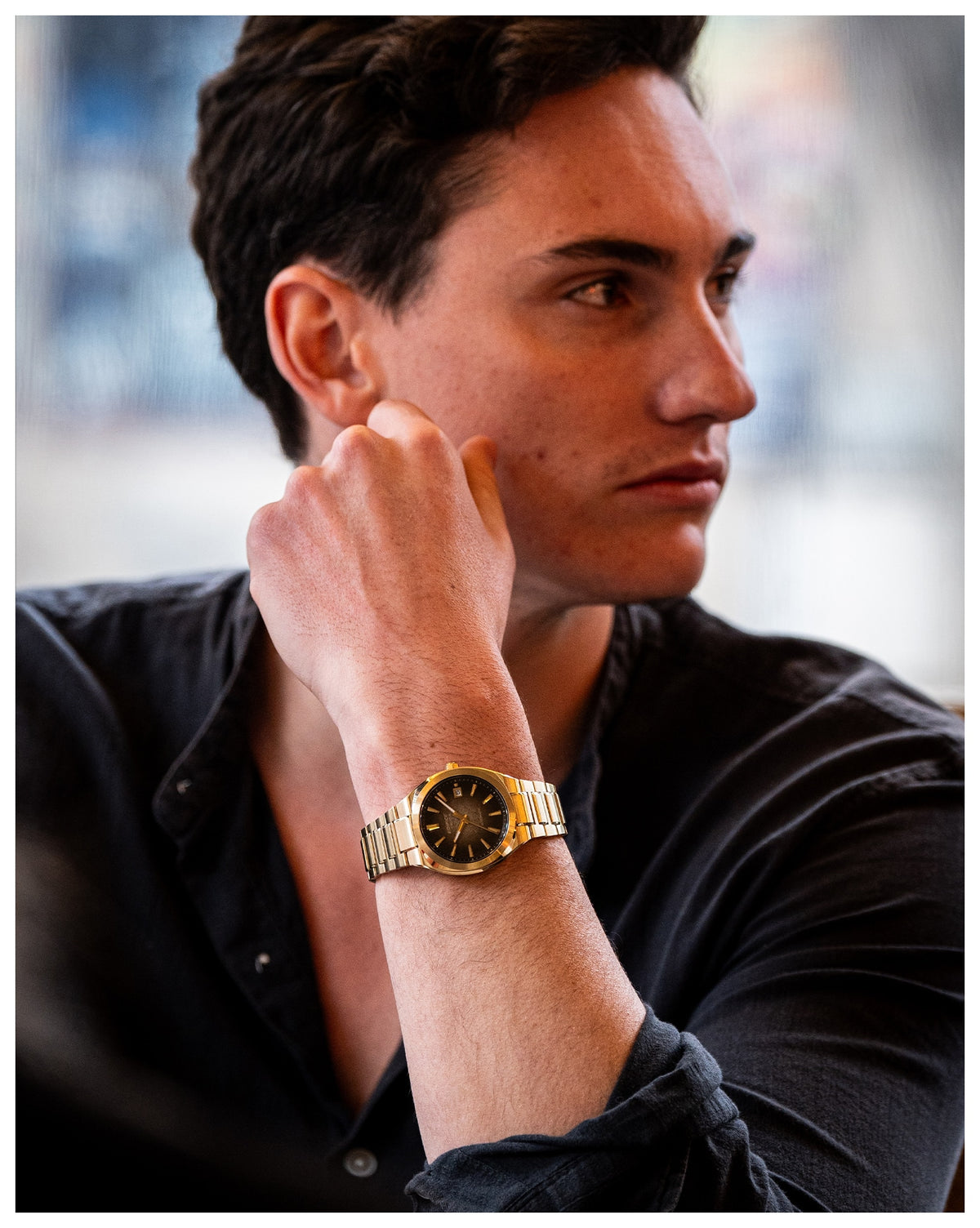 Edifice Mens 100m Sapphire Automatic - EFK-200DG-5ADR