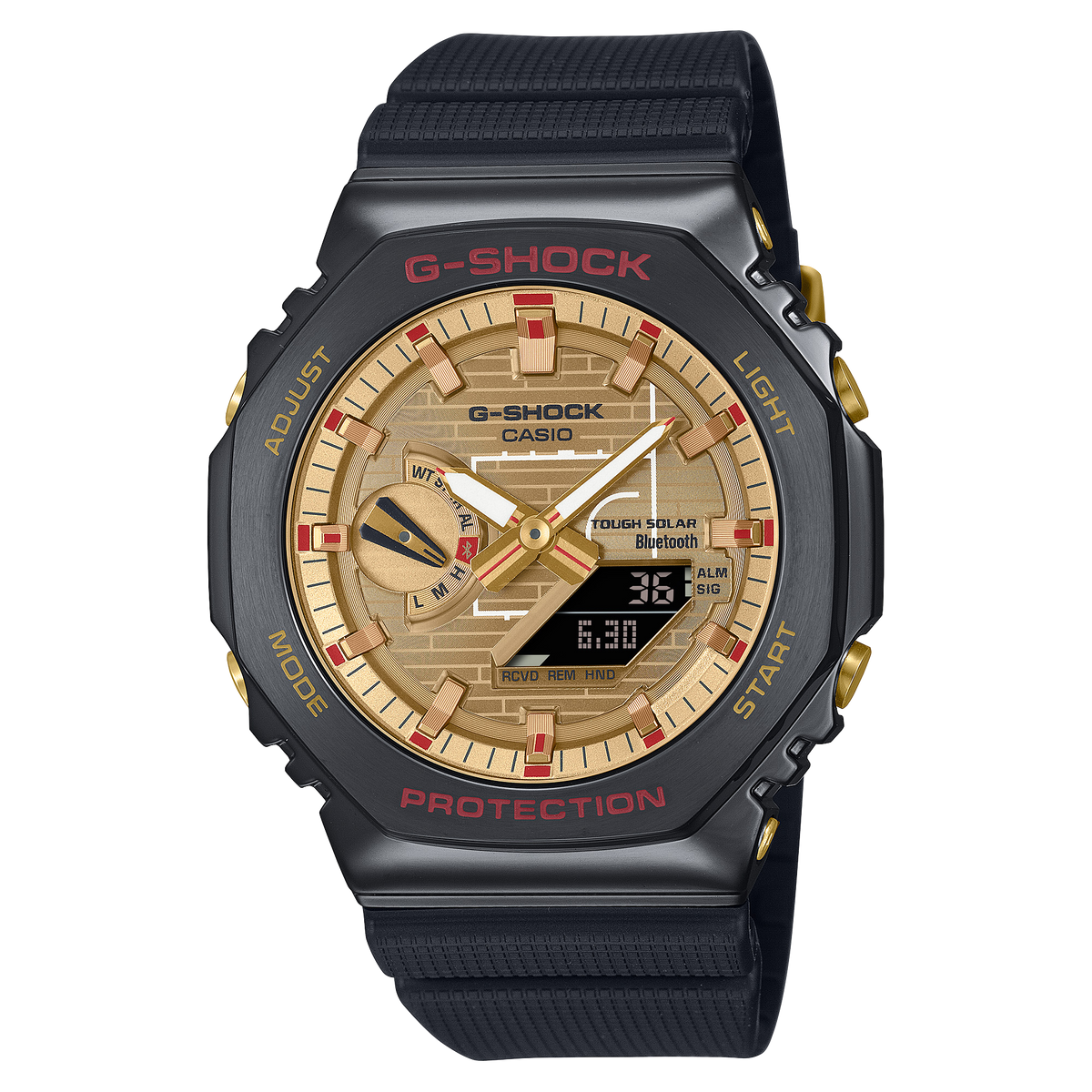 G-Shock Men's 200m Rui Hachimura G-Steel Bluetooth Solar - GBM-2100RH-1