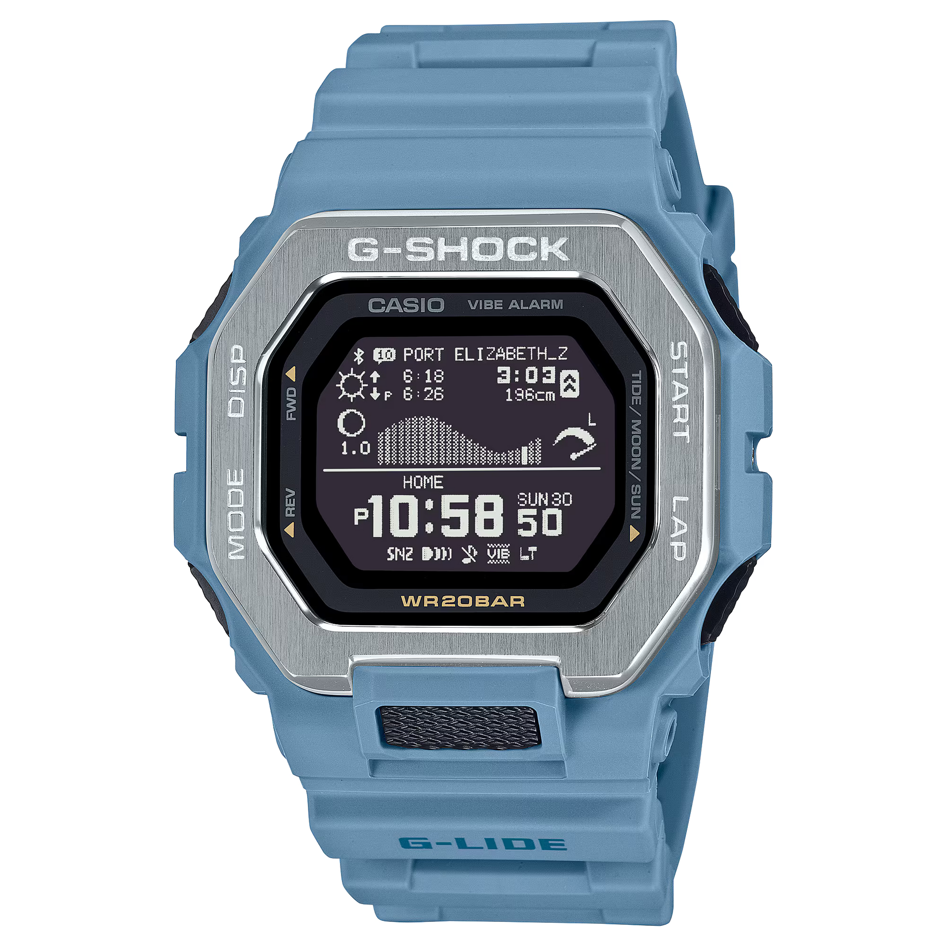 G-SHOCK GBX-100 G-LIDE 電池交換済み　Bluetooth G-Shock Mens 200m G-Lide - GBX-100-2ADR– TCS Direct