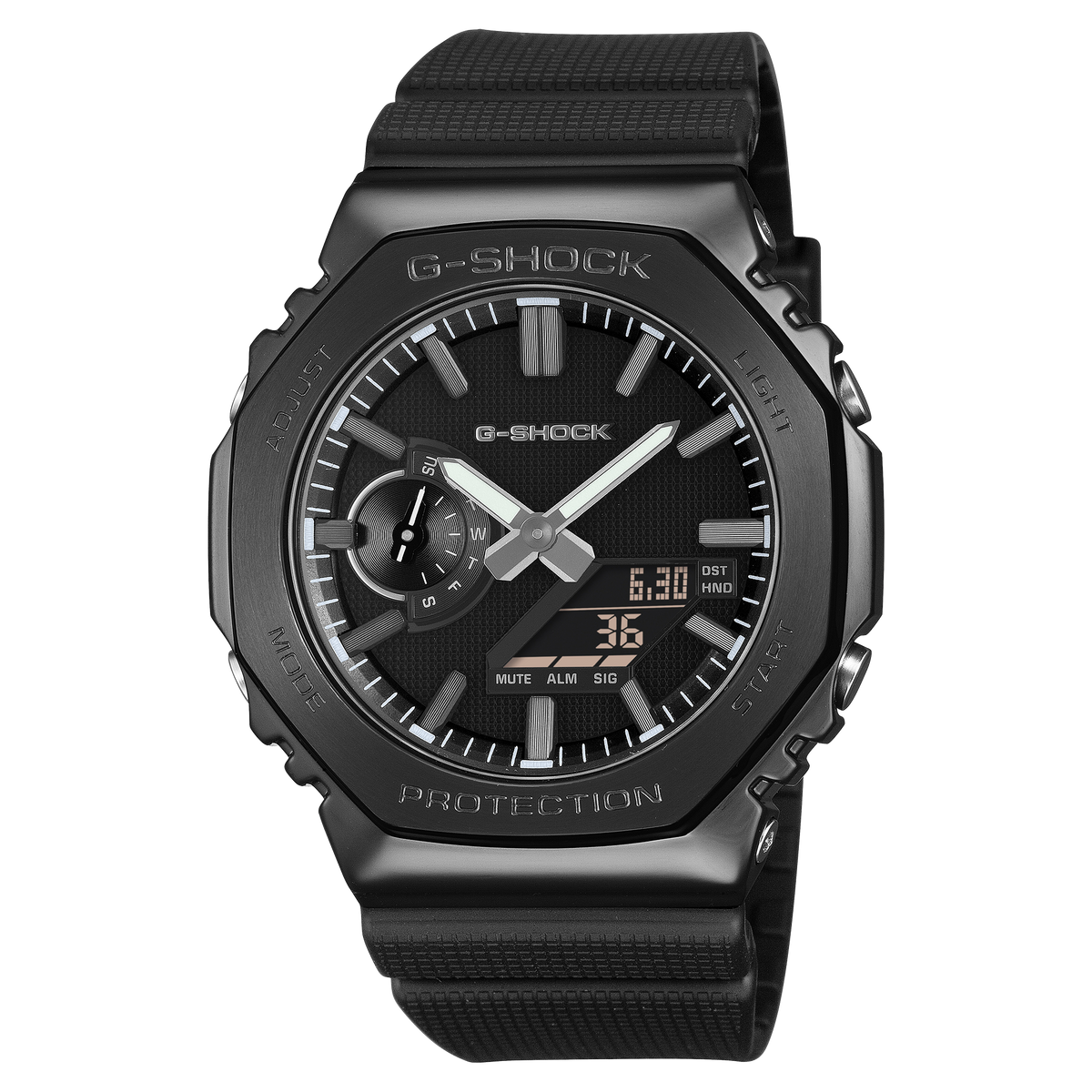 G-Shock Mens 200m Luxe Black G-Steel - GM-2100LXB-1