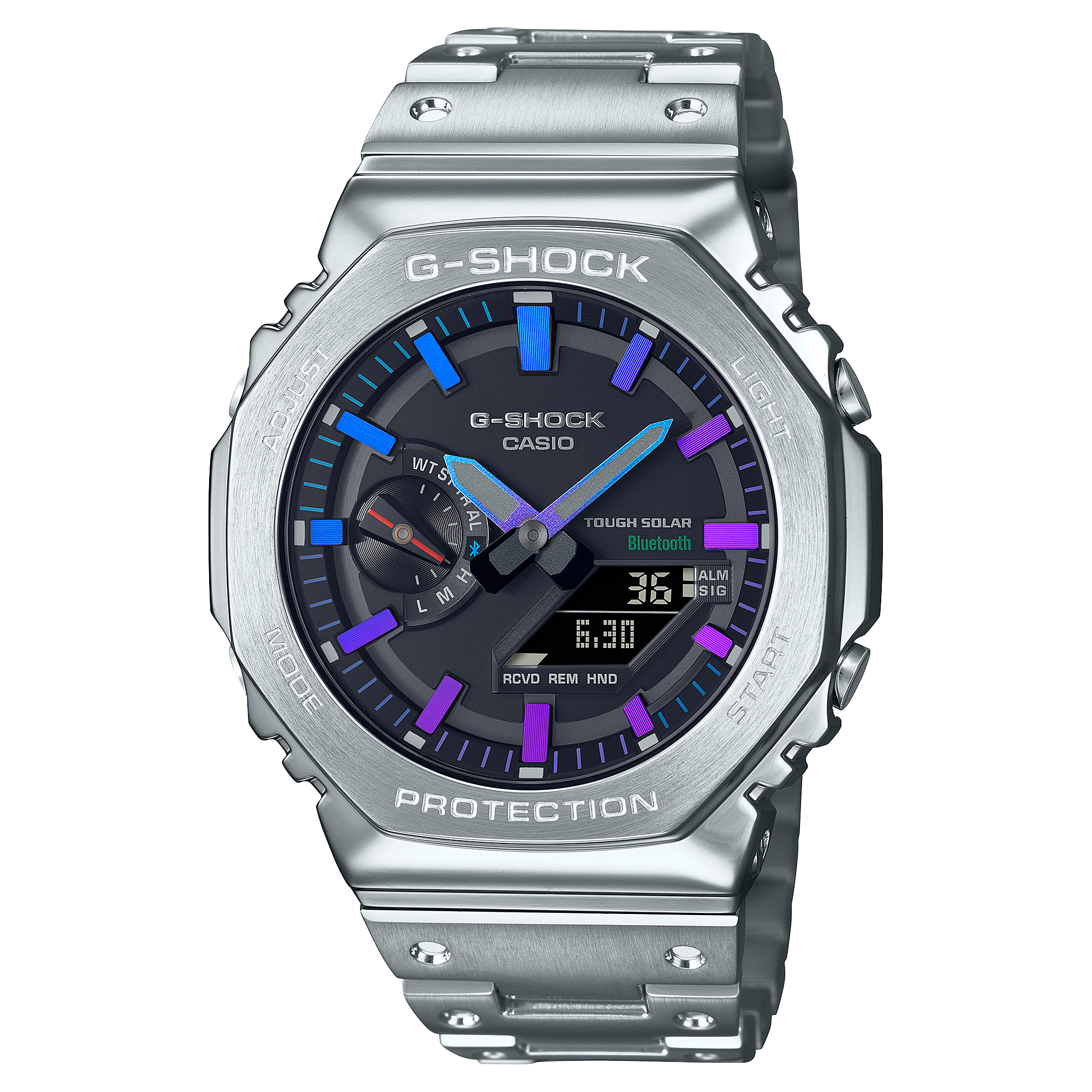 G-Shock Mens 200m Bluetooth G-Steel - GM-B2100PC-1– TCS Direct