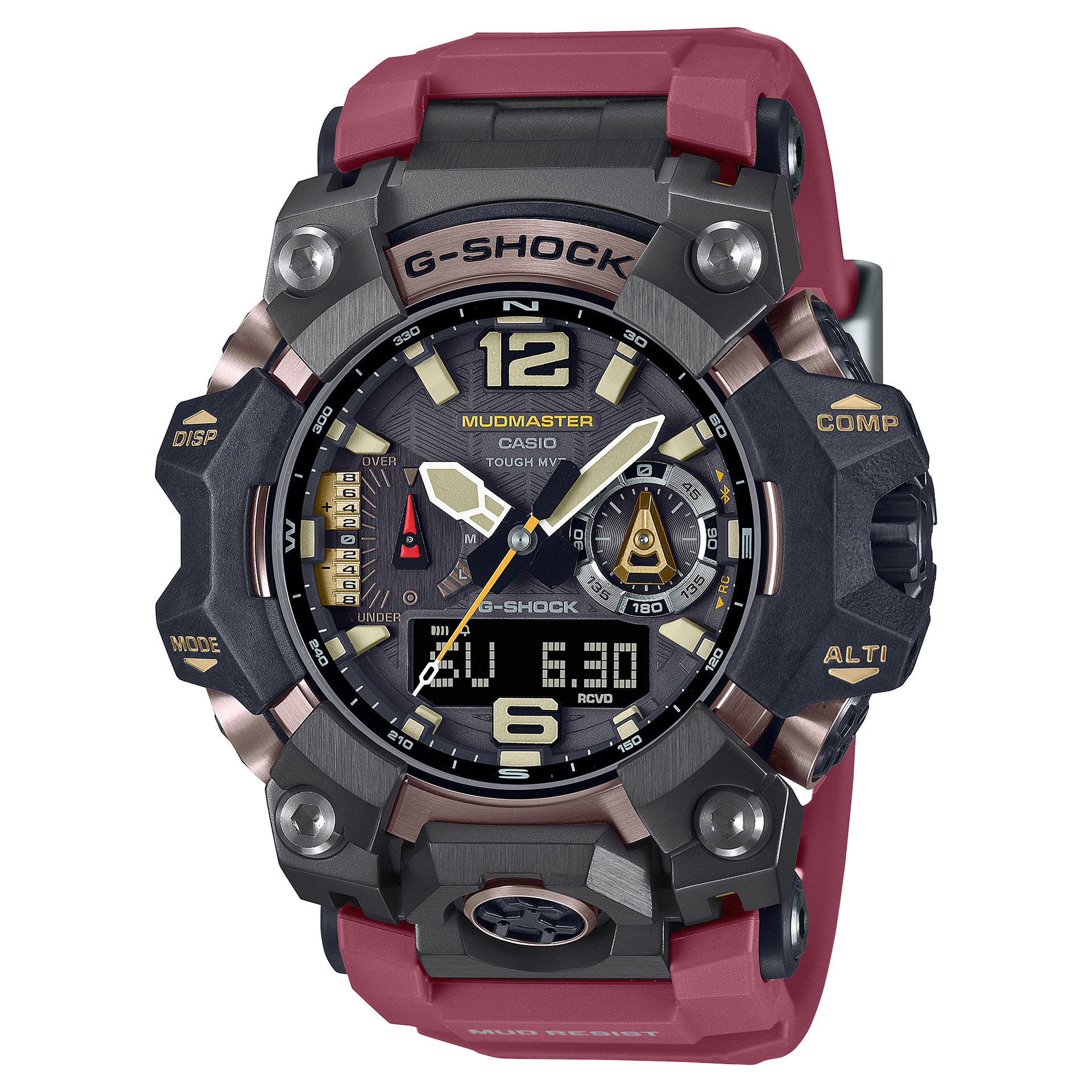 G-Shock Mens 200m Carbon Core Triple Sensor Mudmaster - GWG-B1000