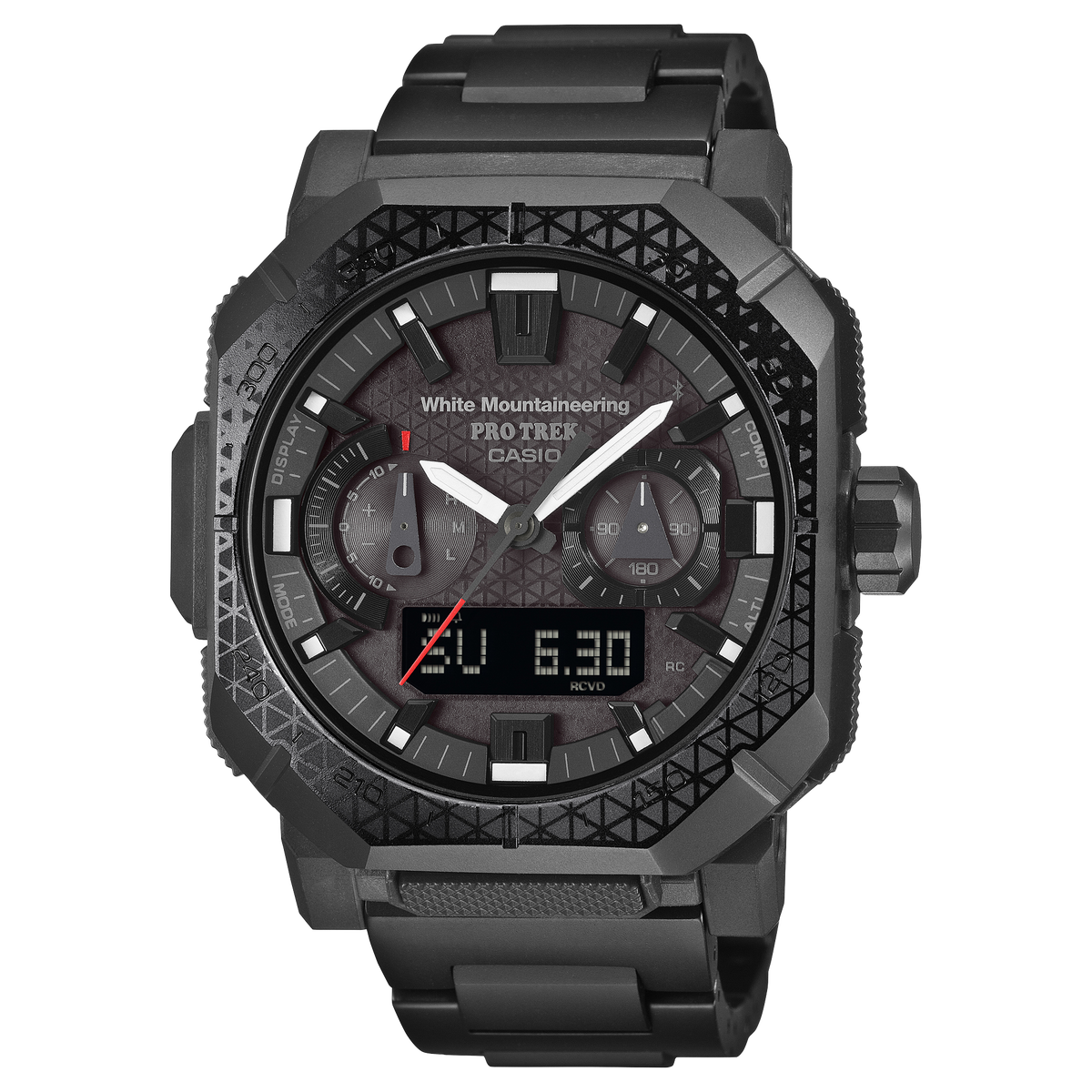 Protrek Climber Mens 100m Line White Mountaineering Collaboration Bluetooth Solar - PRW-B1000WM-1