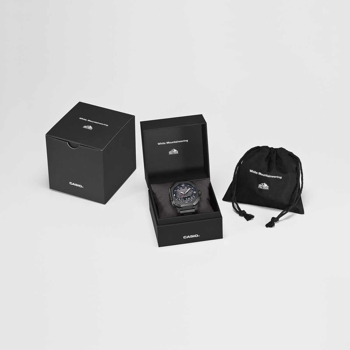 Protrek Climber Mens 100m Line White Mountaineering Collaboration Bluetooth Solar - PRW-B1000WM-1