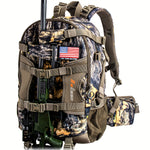 Camo Waterproof Hunting Backpack With Rifle Or Bow Storage
