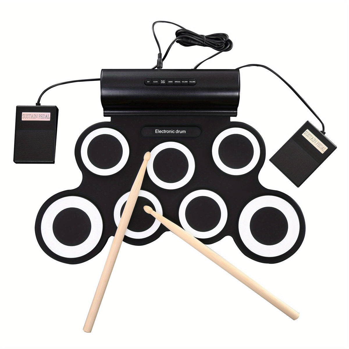 RollUp Electronic Drum Kit Play Anywhere Anytime