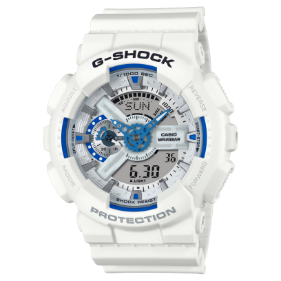G-Shock Mens 200m Standard Hidden Glow - GA-110HDS-7ADR