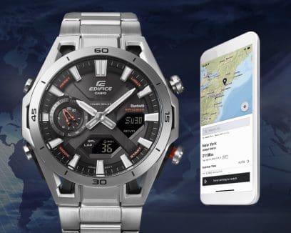 Edifice Mens 100m Bluetooth Solar Sospensione - ECB-2300D-1ADF
