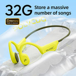 POLVCDGX9 MP3 Wireless Bone Conduction Sports Headphones