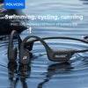 POLVCDGX9 Waterproof Bone Conduction OpenEar Swimming Headphones with 32GB Memory