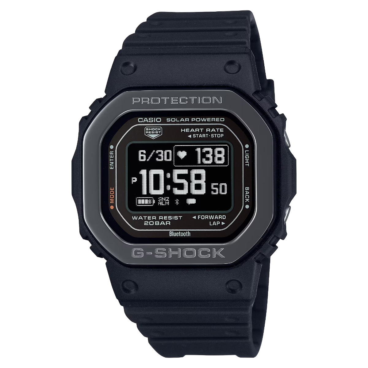 G-SHOCK G-SQUAD DW-H5600-1JR カシオ CASIO G-Shock Move Mens 200m Heart Rate Solar - DW-H5600MB-1– TCS Direct