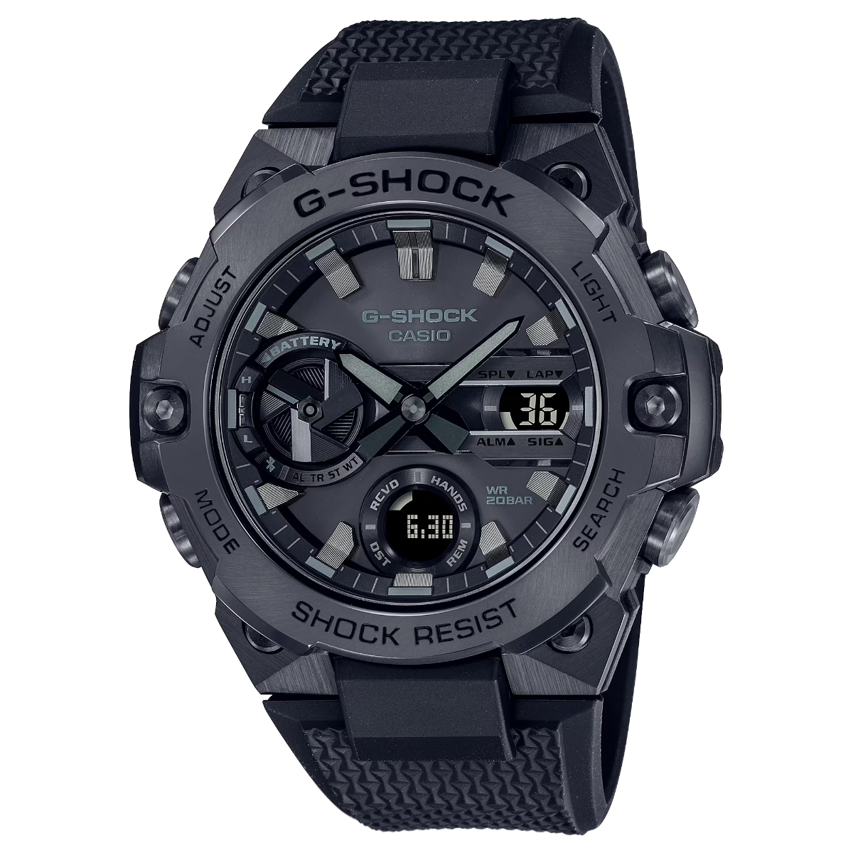 G-Shock G-Steel Mens 200m Bluetooth Solar - GST-B400BB-1– TCS Direct