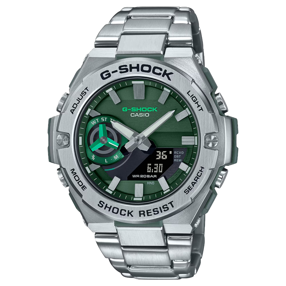 G-Shock Mens 200m G-Steel Carbon Core Bluetooth Solar - GST-B500D-1A1DR